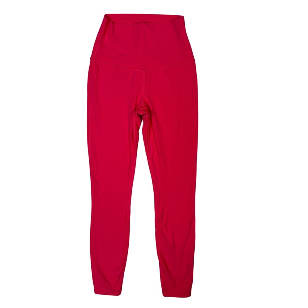 Lululemon High Rise Align Hot Pink Leggings Tight 25" Inseam Lipgloss 2